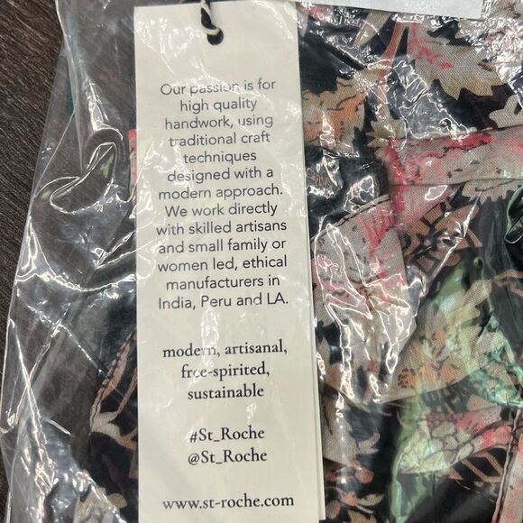 St. Roche The Hatfield Mini Dress Gathered Skirt, V-Neck, Ruffle. Size 4. NWT! - Picture 8 of 11